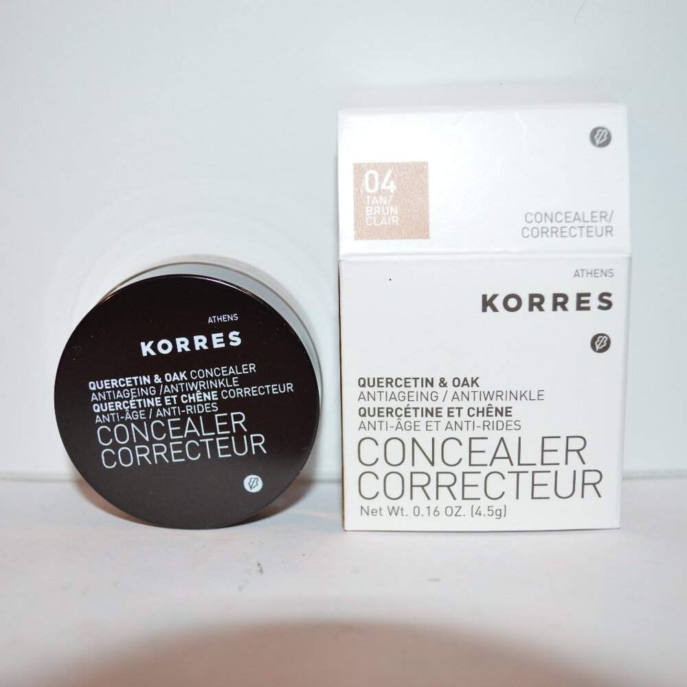 Korres Concealer Quercetin & Oak anti aging 04 Tan BNIB .16 oz